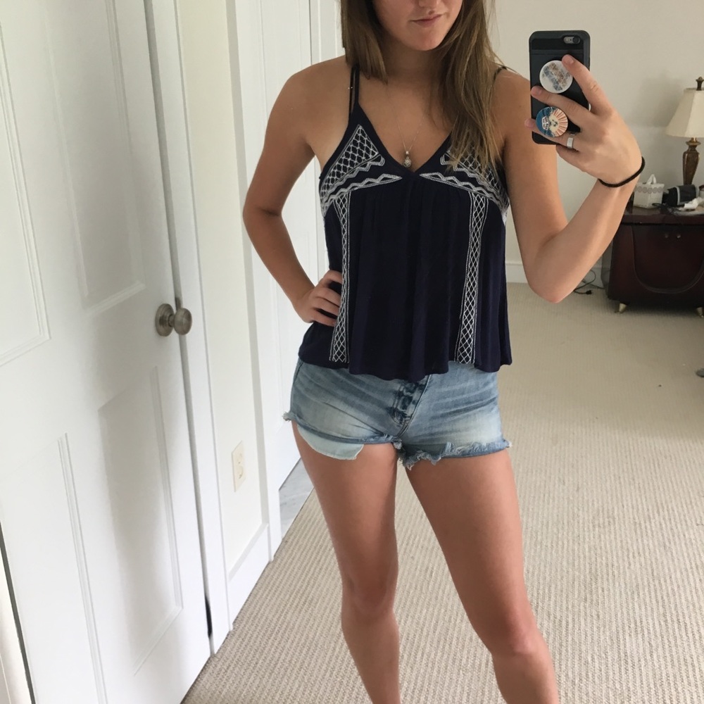 Navy cami top